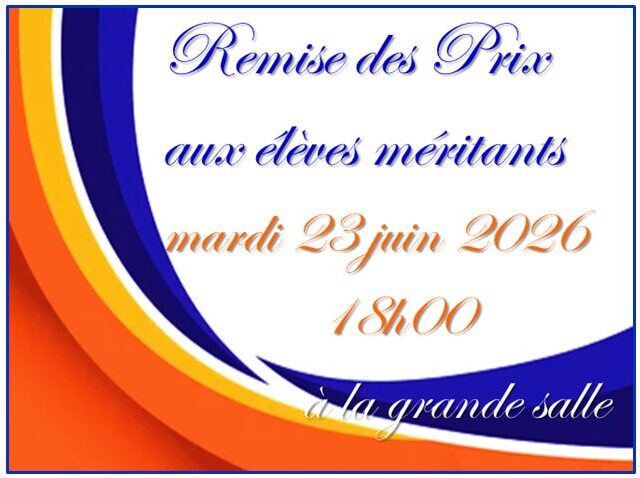 Remise des prix